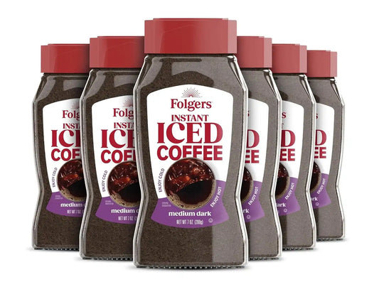 Folgers Instant Iced Coffee, 7-Ounce Jar (Pack of 6)