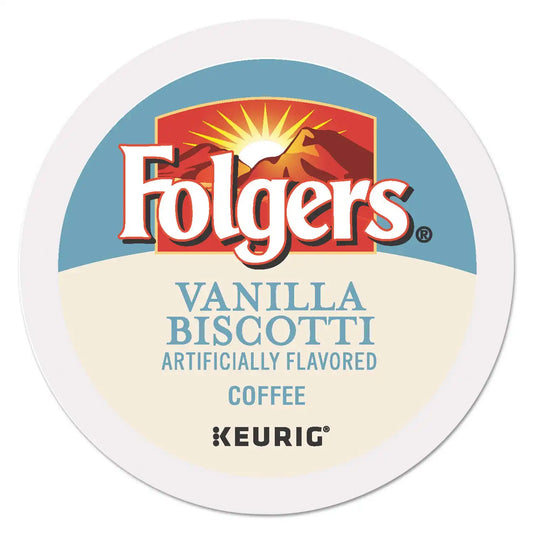 Folgers Gourmet Selections Single Cup for Keurig Brewers, Vanilla Biscotti, 24 Count