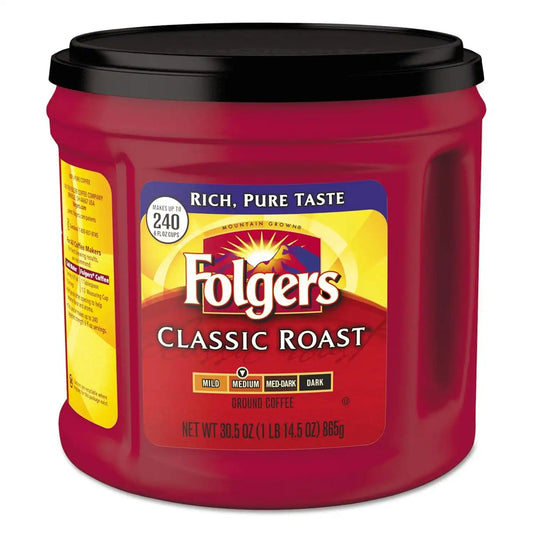 Folgers Classic Roast Coffee, 30.5-Oz Can
